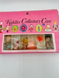 T145 1970's Little Kiddles And Like Dolls With Case