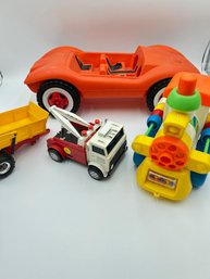 T150 Vintage Plastic Toy Cars And Train