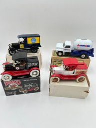 T193 1980-1990's Die Cast Banks With Boxes