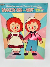 T111 1966 Whitman Raggedy Ann And Andy Paper Dolls Never Been Cut