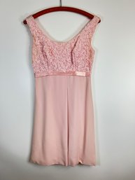 V36 Vintage Handmade Pink Dress 28 X 26 X 30