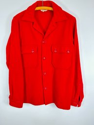 V92 Vintage Red Wool Offical Boy Scouts Of America Jacket Size 20