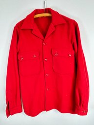 V93 Vintage Red Wool Official Boy Scouts Of America Jacket Size 20