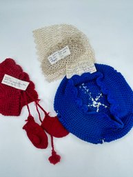 V324 1920's-30's Hand Knitted Hats