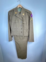 V328 1940's US Army Uniform 42R Jacket, 36x29 Pants