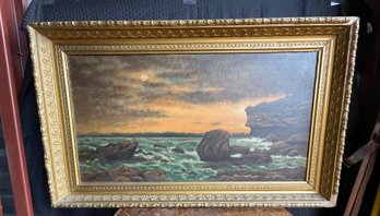Vintage Original Oil On Board Painting  25x41' See Photos!