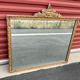A17 Large Victorian Wood Mirror 34x36' Nice!!