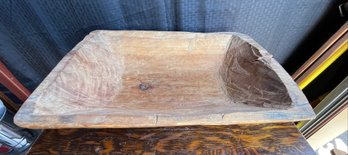Wood Dugout Bread Trough 14x20'