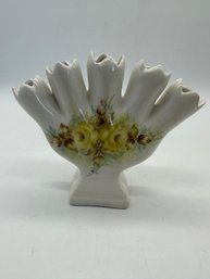 F46 Artist Signed Hand Painted Porcelain Vase (small Chip) 5'