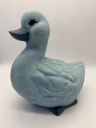 F52 Large Ceramic Blue Duck 7x10x11'
