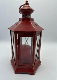 F53 Red Candle Holder Lantern 12'