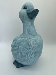 F99 Large #2 Ceramic Blue Duck 7x10x11'