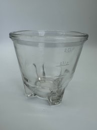 F115  Vintage Glass Beater Jar 5x5'