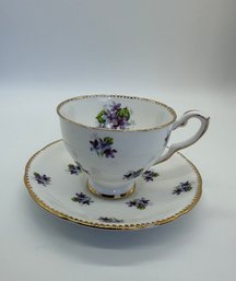 F133 Sweet Violets Cup And Saucer