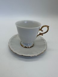 F152 German China Cup And Saucer