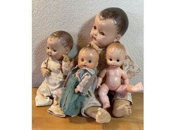 Four Vintage  Dolls Various Conditions