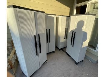 Four Clean Black And Decker Storage Cabinets 27x68x15'