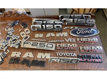 Large Collection Of Truck, Automobile Various Badges