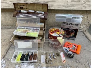 Assorted Fishing Gear, Gun Cleaning Kit