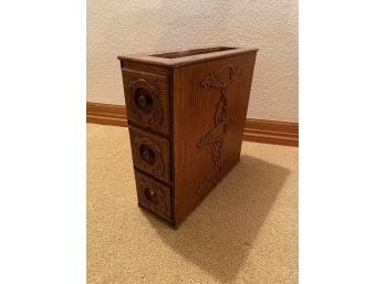 Oak Drawers Sewing Cabinet