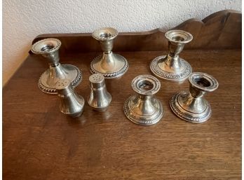 7 Sterling Candle Sticks