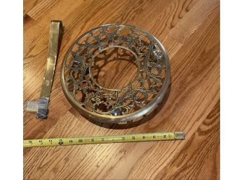 Brass Plant Rolling Stand