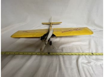 Gas Powered Tether Yellow Model Airplane