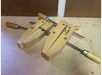 Two(2) Craftsman Handscrew Wood Clamps