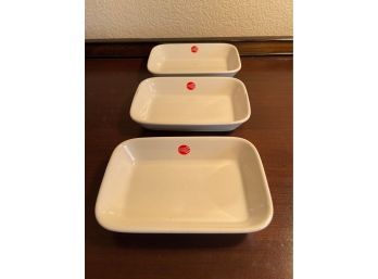 Set Of 3 Continental Airlines Dishes