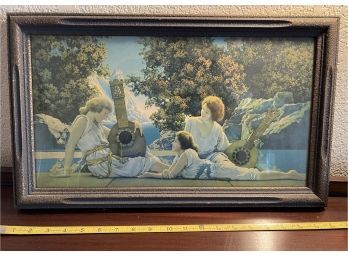 The Lute Players By Maxfield Parrish Original Lithograph With Label