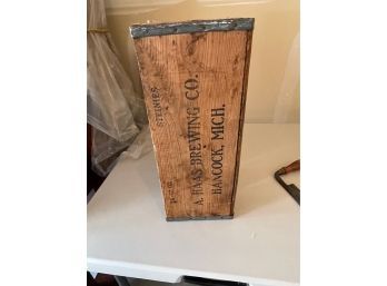 A. Haas Brewing Company Vintage Wooden Box