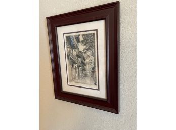 Old New Orleans Framed Drawing