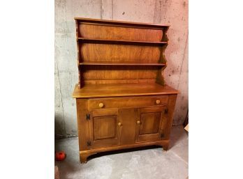Walnut Wooden Cabinet With Shelf Top  60'