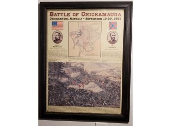 'Battle Of Chickamauga' - Framed Print