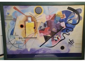 'Yellow, Red,  Blue' By Wassily Kandinski- Framed Print