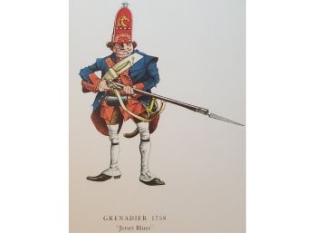 'Jersey Blues ' Grenadier 1758- By Peter Copeland- Print