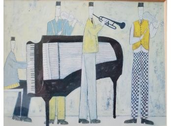 'Musicians' By Annora Spence- Framed And Matted