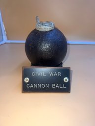 Confederate Civil War Exploding Cannonball