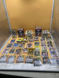 Large Lot Of Sports Cards With 33 Autographed Cards