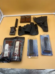 Pistol Holsters, Magazines, And More