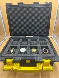 Watch Case With 4 Watches