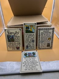 Lot Of 18 Irish Blessings Plaques