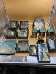 Lot Of  14 Liffey Artifacts Brass Irish Items