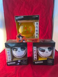 Collectors Edition Yahtzee, Dragon Ball Z & 2 Nightmare Before Christmas