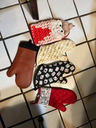 Collection Of Oven Mitts