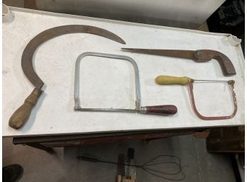 Hand Sickle And Various Saws