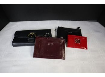 4 WALLETS - INCLUDING COACH