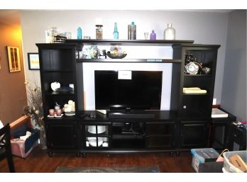 ENTERTAINMENT UNIT ONLY- MULTIPLE PEICES SO CAN BE USED SEPARATELY 74' X 107' X 18 1/2'