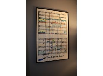 MUSIC NOTE POSTER  24 1/4' X 36 1/4'