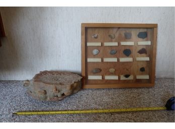 Candle & Framed Rock Specimens